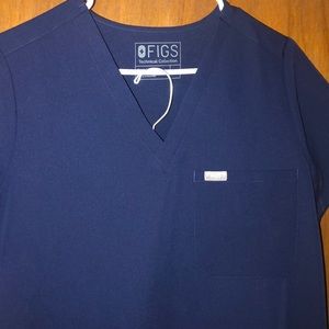 FIGS Navy Blue M Catarina and M Regular Zamora Set